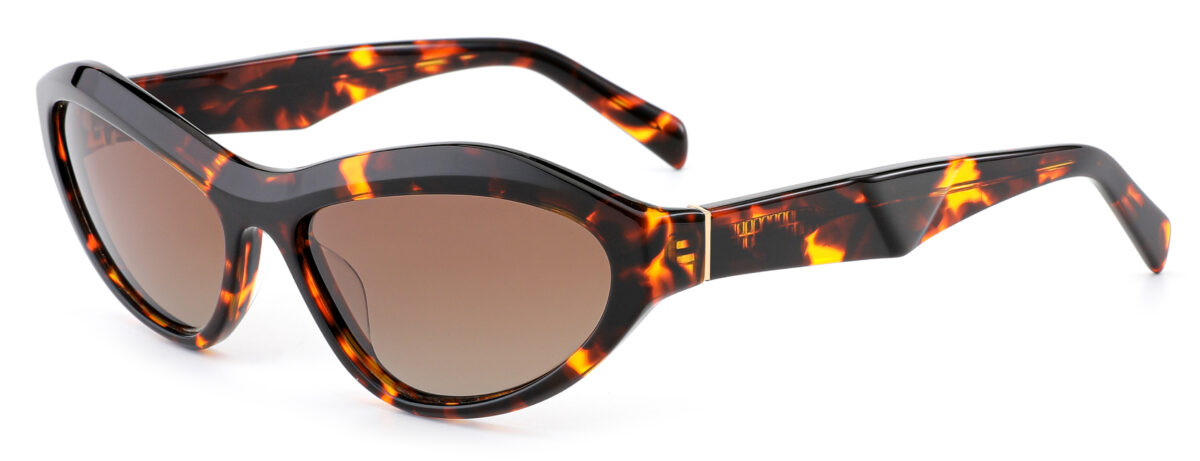 Tortoise Cat Eye Sunglasses (JA1540MB) - Image 7