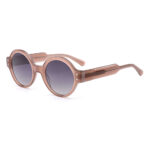 Round Acetate Sunglasses with Wide Temple - Image 3