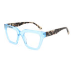 Fashion-Forward Blue or Purple Frame Presbyopic Spectacles with Tortoise Accents - Image 4
