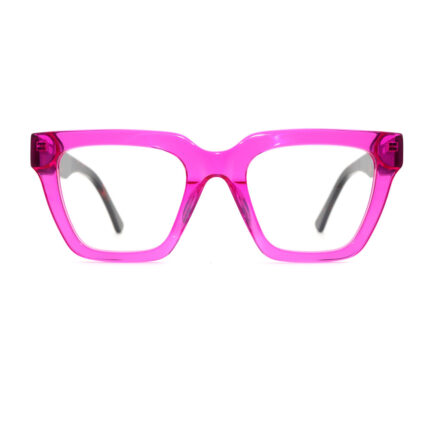 Fashion-Forward Blue or Purple Frame Presbyopic Spectacles with Tortoise Accents