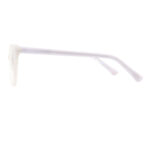Trendy White Cat-Eye Acetate Reading Eyeglasses with Purple-Tortoiseshell Option for Presbyopia - Image 3