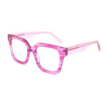Glam Textured Acetate Square Presbyopic Eyewear Diverse Patterns & Colors - Image 2