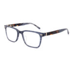 Acetate Square Optical Frame with Tortoise - Accent Arms - Image 6