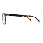 Acetate Square Optical Frame with Tortoise Gradient & Metal Accents - Image 5