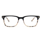 Acetate Square Optical Frame with Tortoise Gradient & Metal Accents - Image 7