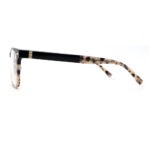 Acetate Square Optical Frame with Tortoise Gradient & Metal Accents - Image 8