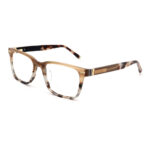 Acetate Square Optical Frame with Tortoise Gradient & Metal Accents - Image 12