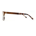 Acetate Square Optical Frame with Tortoise Gradient & Metal Accents - Image 3