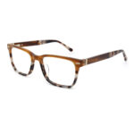Acetate Square Optical Frame with Tortoise Gradient & Metal Accents - Image 2