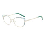 Cat - Eye Polka Dot Metal Optical Frame - Image 6