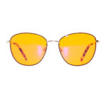 Sleek Round Metal Blue Light Glasses