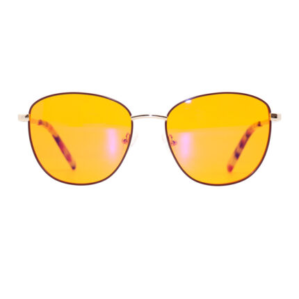 Sleek Round Metal Blue Light Glasses