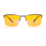 Hard Line Metal Eyebrow Blue Light Eyewear