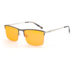 Hard Line Metal Eyebrow Blue Light Eyewear - Image 3