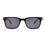 Acetate Square Sunglasses with Tortoise - Patterned Temples and Metal Rope - Detail - Image 4
