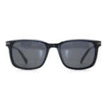 Acetate Metal Square Frame Sunglasses with Paneled Design - Image 4