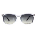 Acetate Metal Square Frame Sunglasses with Paneled Design