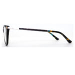 Crystal Blue/Pink/Black Acetate - Metal Embellished Optical Glasses - Image 8