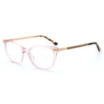 Crystal Blue/Pink/Black Acetate - Metal Embellished Optical Glasses - Image 4
