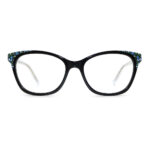 Floral Printed Acetate Cat - Eye Optical Frames - Image 9
