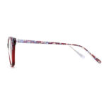 Floral Printed Acetate Cat - Eye Optical Frames - Image 5