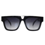 Double Bridges Thick Acetate and Metal Sunglasses