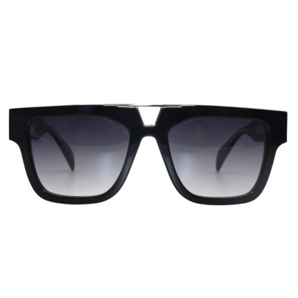 Double Bridges Thick Acetate and Metal Sunglasses