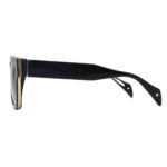 Double Bridges Thick Acetate and Metal Sunglasses - Image 3