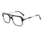 premium aviator acetate metal optical frame for men