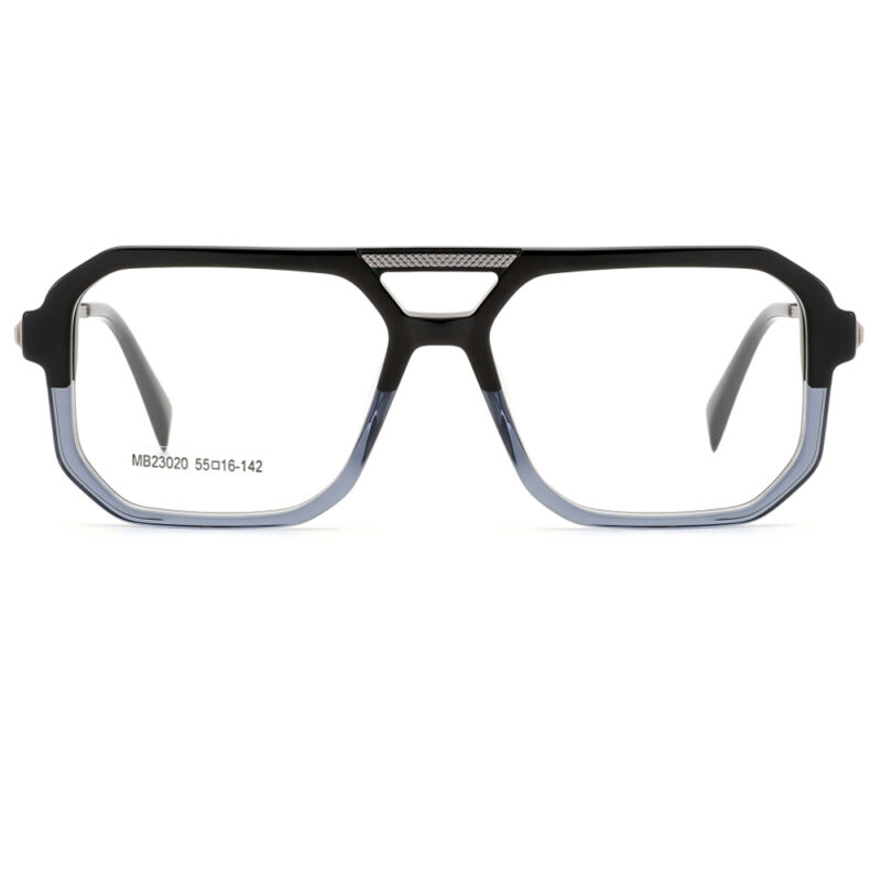 premium aviator acetate metal optical frame for men