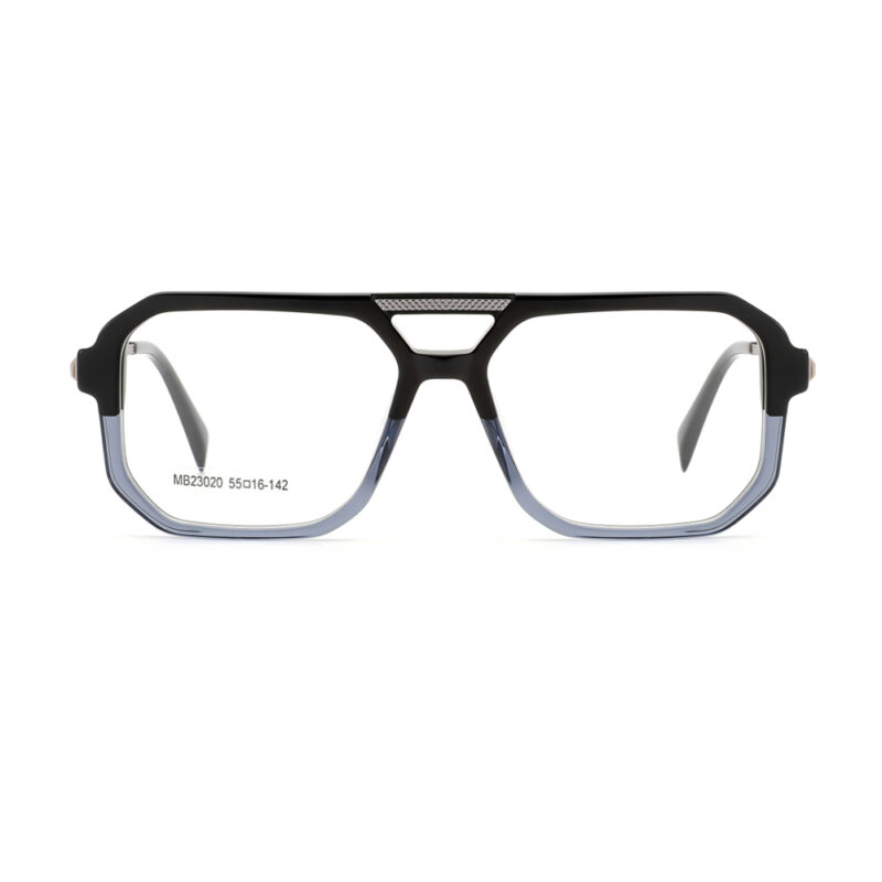 premium aviator acetate metal optical frame for men