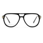 premium aviator acetate metal optical frame for men