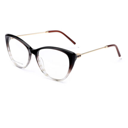 premium cat-eye acetate metal optical frame for women