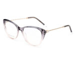 premium cat-eye acetate metal optical frame for women