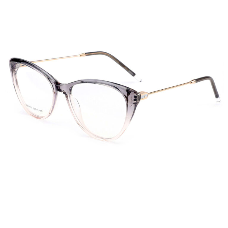 premium cat-eye acetate metal optical frame for women