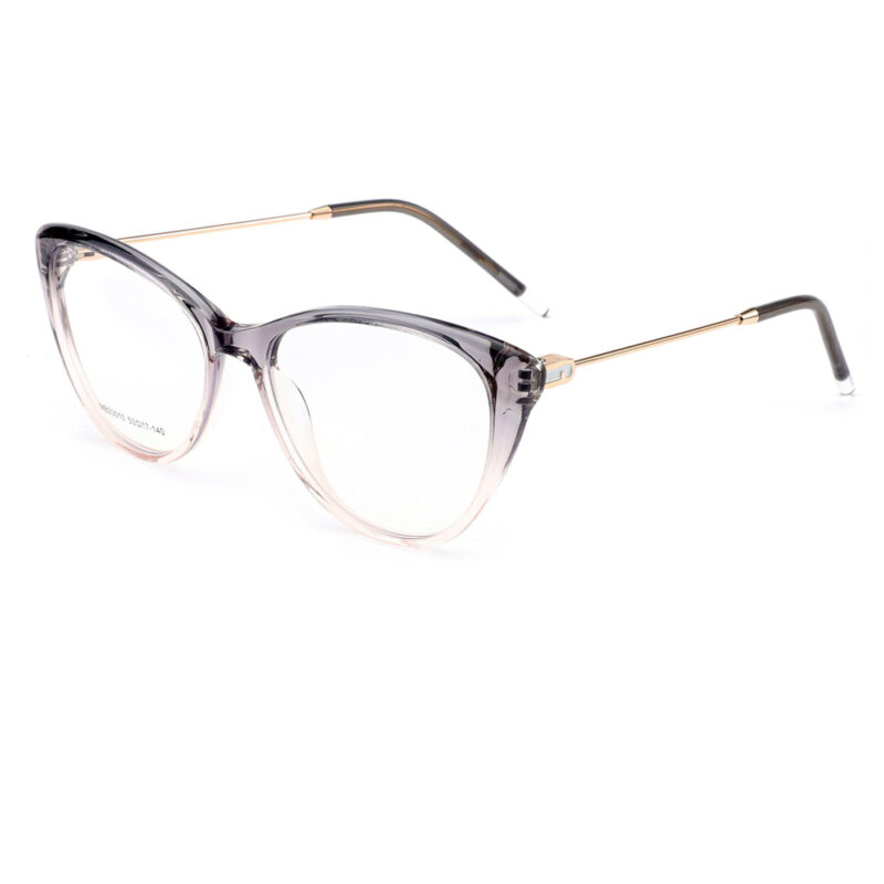 premium cat-eye acetate metal optical frame for women