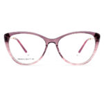 premium cat-eye acetate metal optical frame for women
