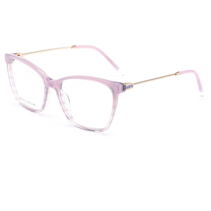 premium square cat-eye acetate metal optical frame for women