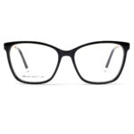 premium square cat-eye acetate metal optical frame for women