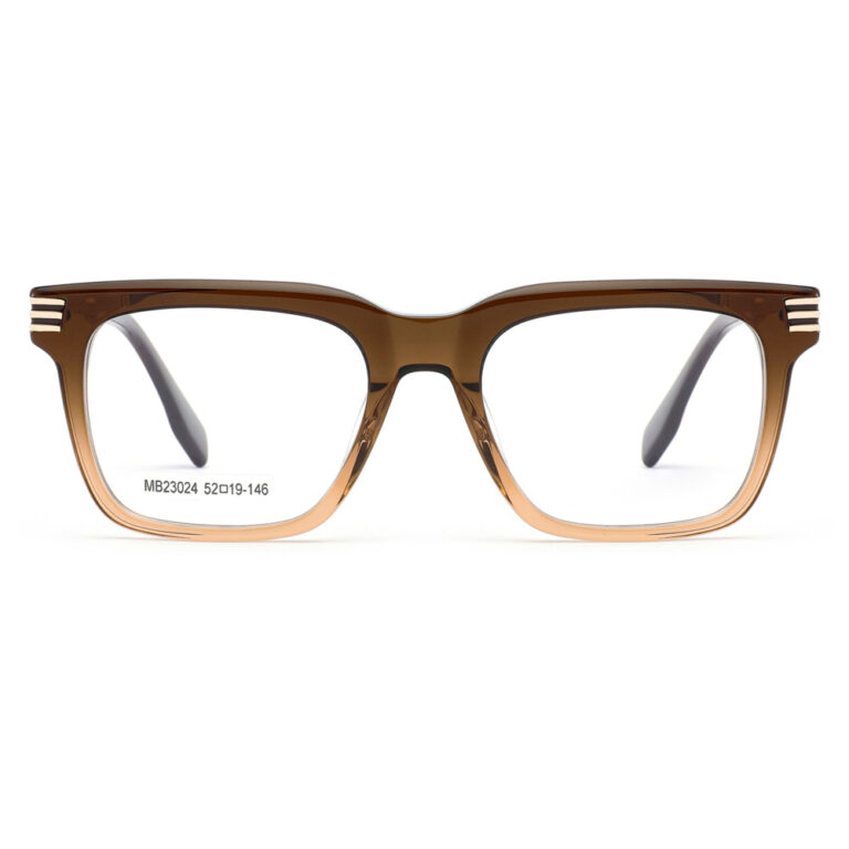premium rectangular acetate metal optical frame for men