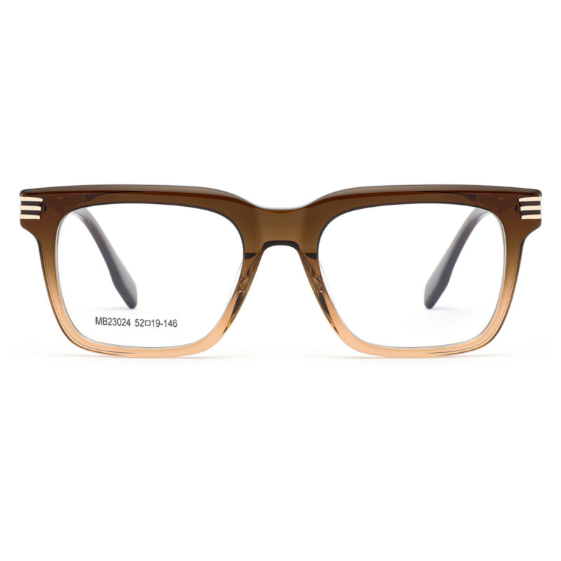 premium rectangular acetate metal optical frame for men