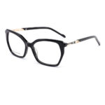 premium geometric acetate metal optical frame for women