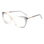 premium geometric acetate metal optical frame for women
