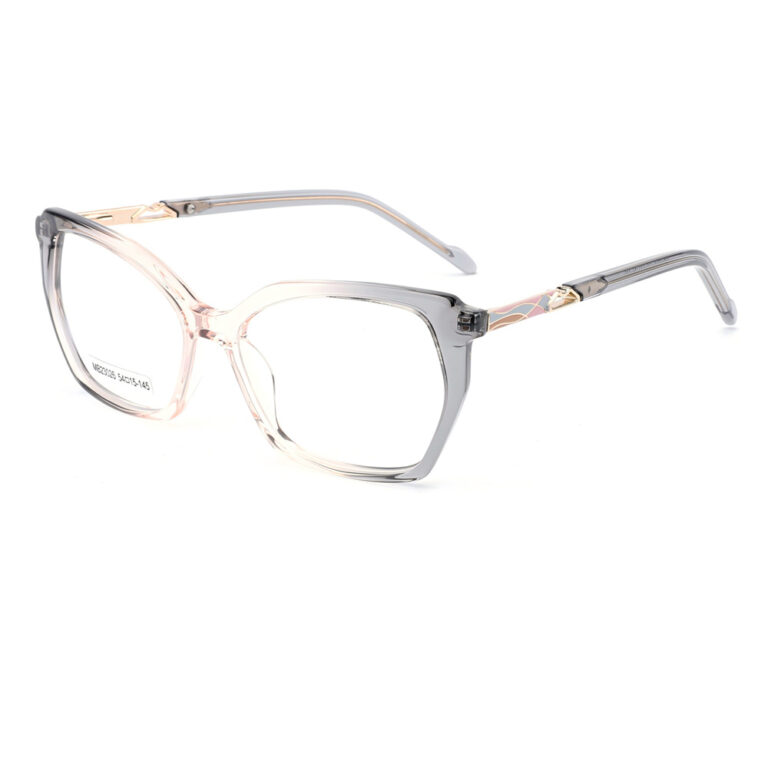 premium geometric acetate metal optical frame for women