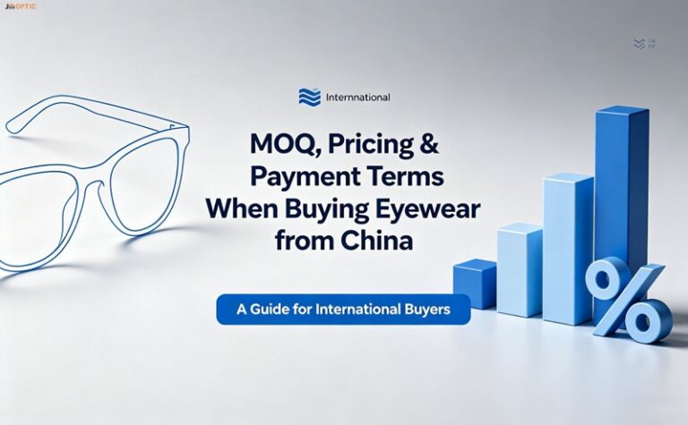 Eyewear MOQ pricing payment terms guide JM Optical