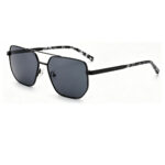 premium double bridge metal square sunglasses for men