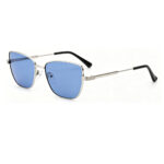 premium lightweight metal square polarized sunglasses for men