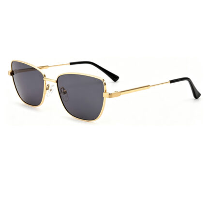 premium lightweight metal square polarized sunglasses for men