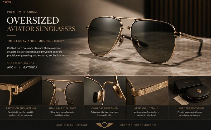 oversize aviator sunglasses