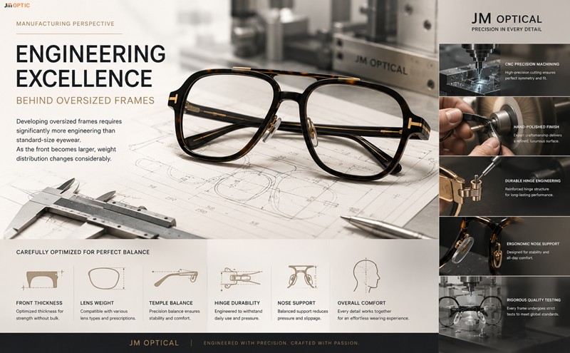 engineering excellence--behind oversized frames